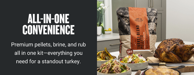 Turkey Blend Pellets with Rub and Brine Kit