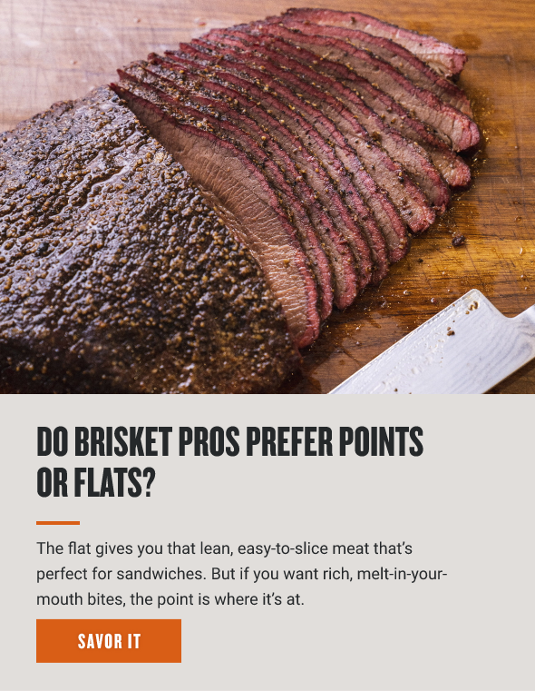 Do Brisket pros prefer points or flats?
