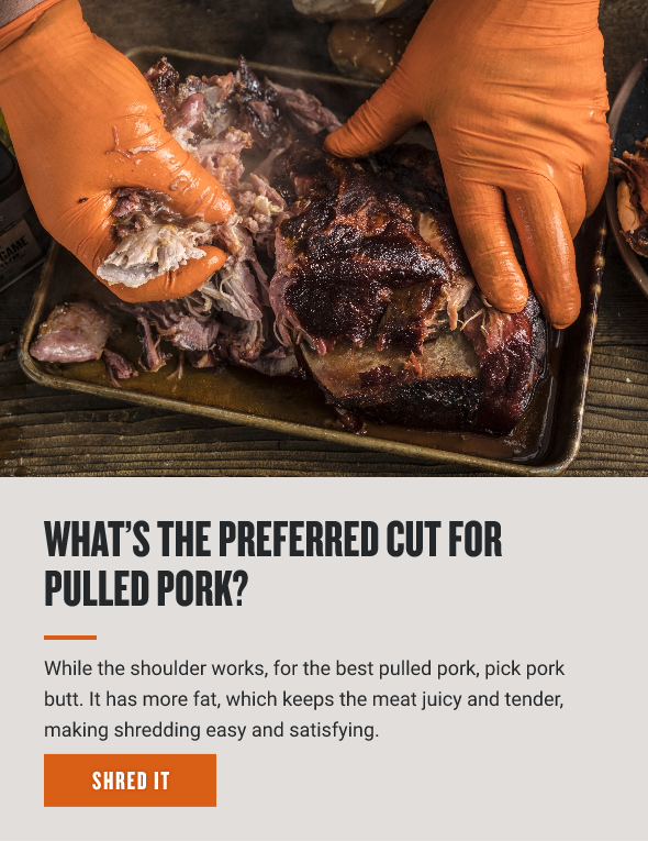 What's the preferred cut for pulled pork?