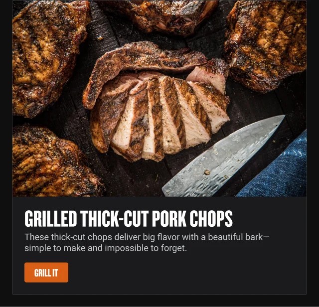 Grilled Thick-Cut Pork Chops