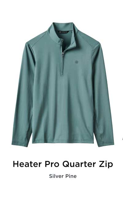Heater Pro Quarter Zip - Silver Pine
