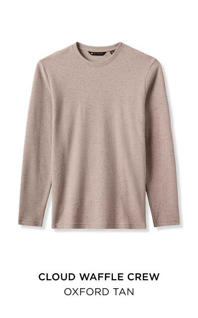 Cloud Waffle Crew - Oxford Tan 