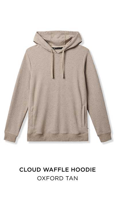 Cloud Waffle Hoodie - Oxford Tan