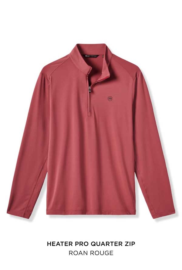 Heater Pro Quarter Zip - Roan Rouge