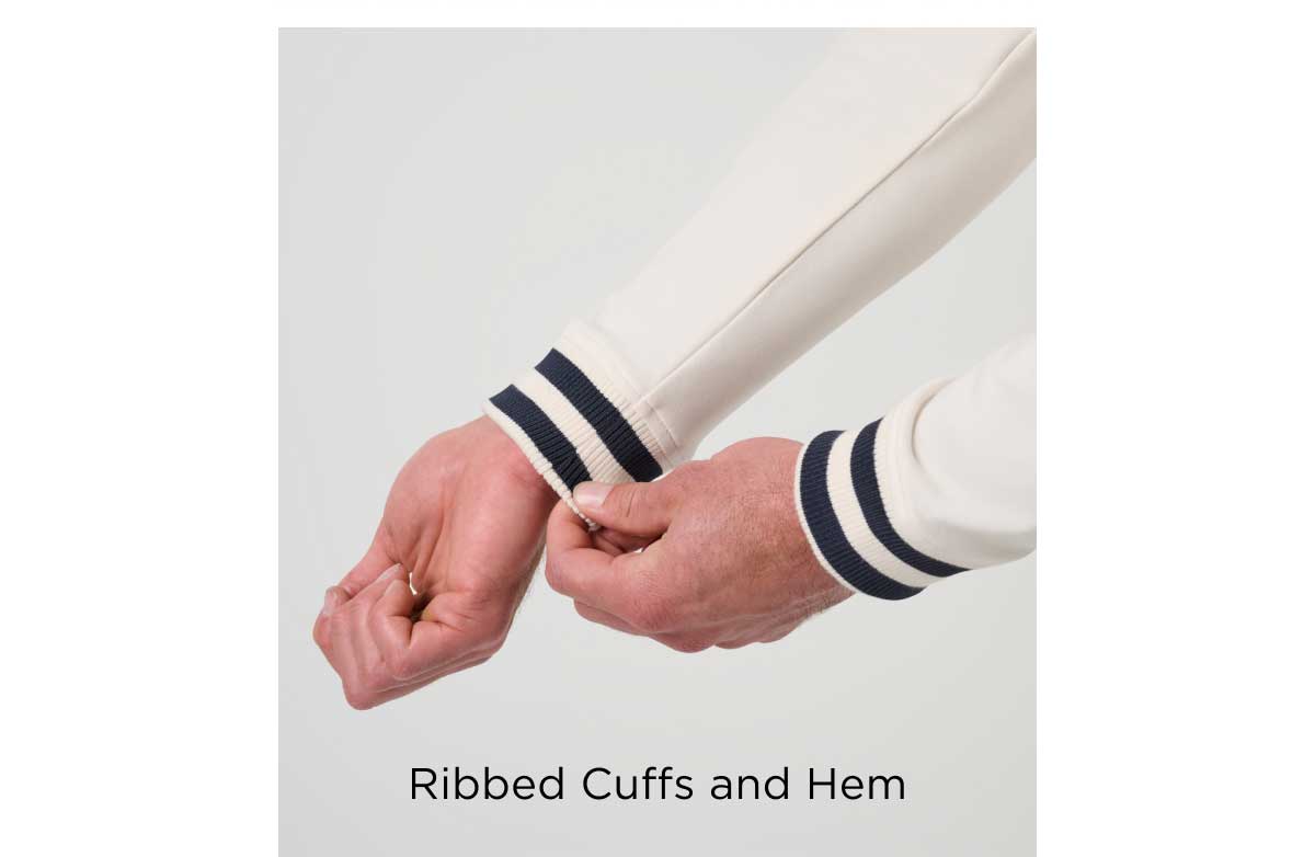 Ribbed Cuffs and Hem