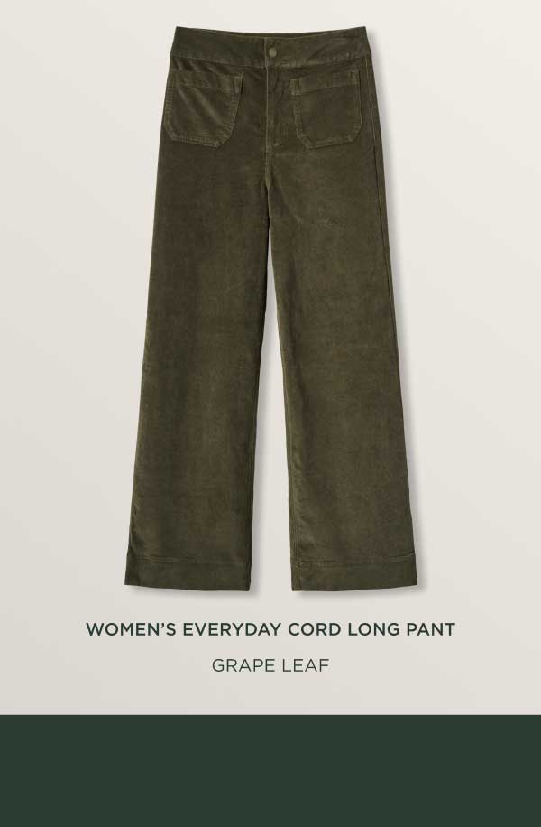Women's Everyday Cord Long Pant 