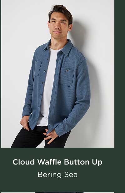 Cloud Waffle Button Up