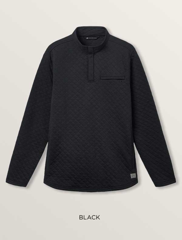 The Transatlantic Quarter Zip - Black 