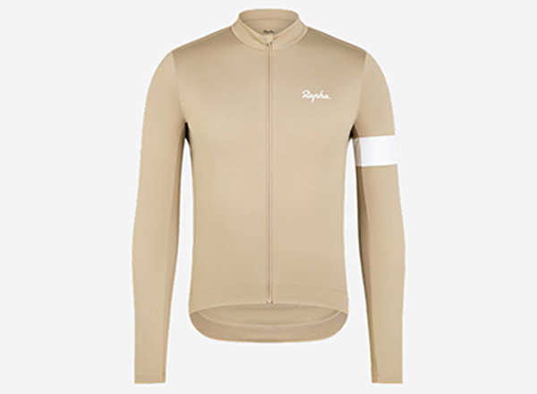 Studio shot of Rapha Core Thermal Long Sleeve Cycling Jersey