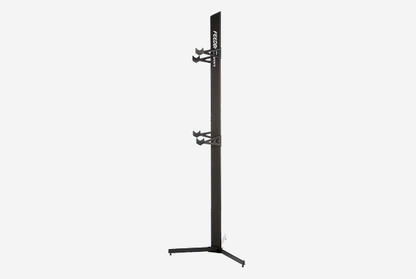 Studio shot of Feedback Sports Velo Cache 2-Bike Storage Rack