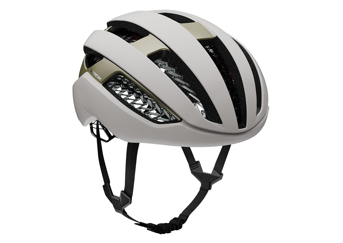 Bontrager WaveCel road cycling helmet in matte tan against white background