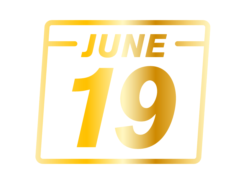 50th anniversary party event graphic – June 19