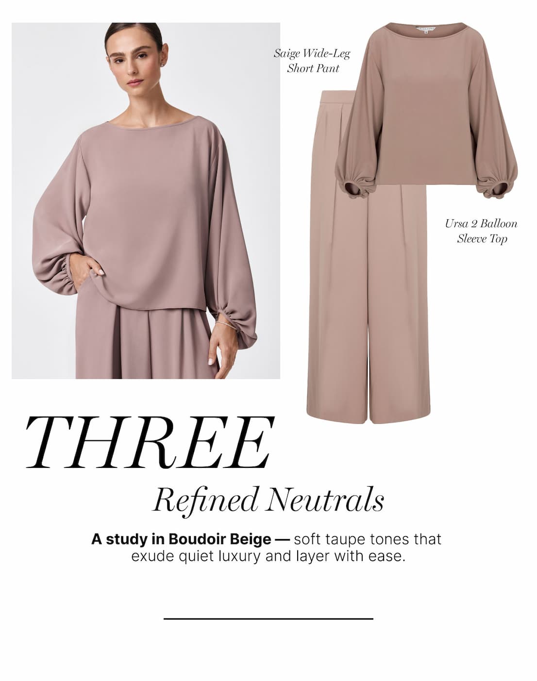 Ursa 2 Balloon Top + Saige Wide Leg Pant