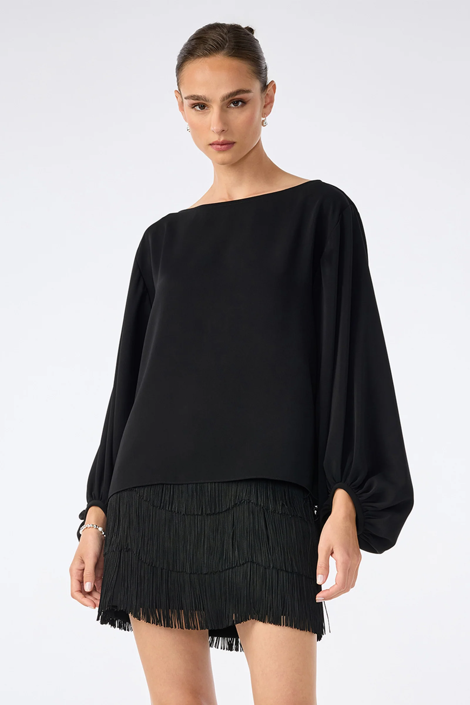 Image of Ursa 2 Balloon Sleeve Top