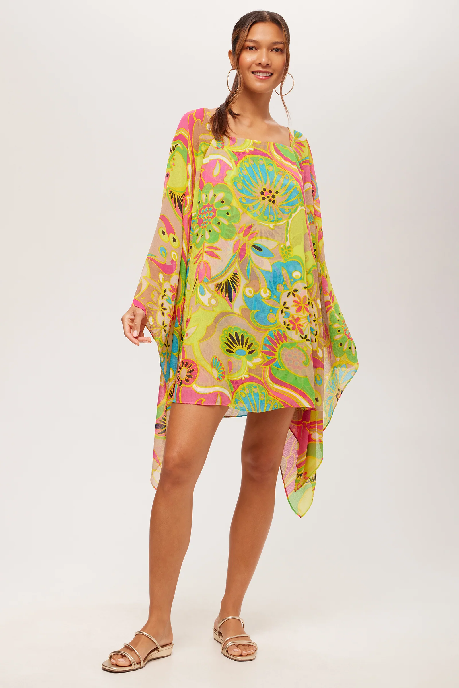 Image of Aqualane Side Flounce Dress - Venus