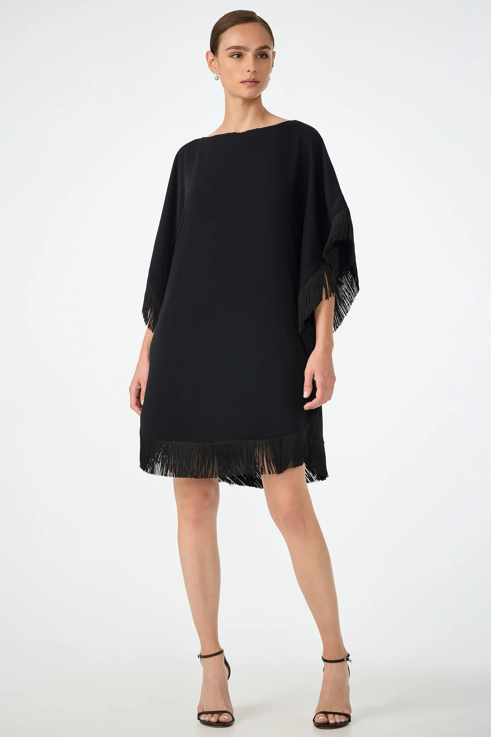 Image of Mini Neena Fringe Caftan Dress