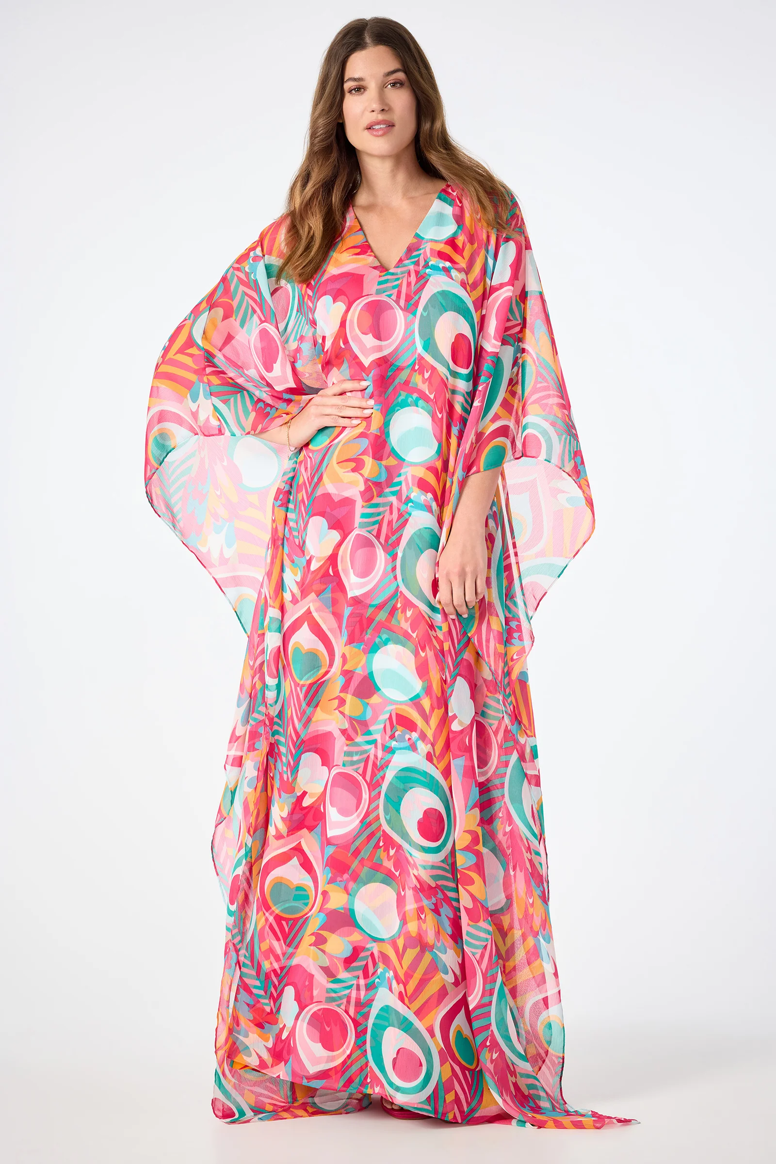 Image of Salon Maxi Caftan Dress - Dramont