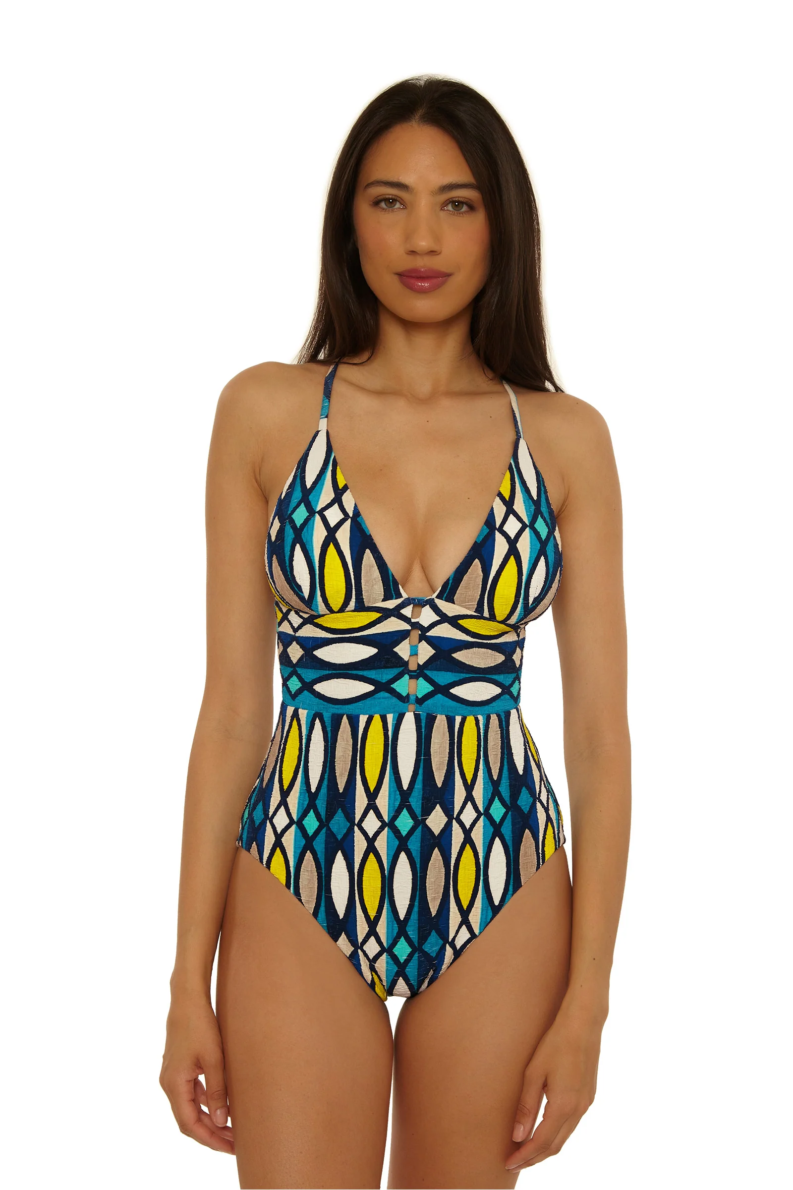 Image of Empire Waist One-Piece Swimsuit - Paros