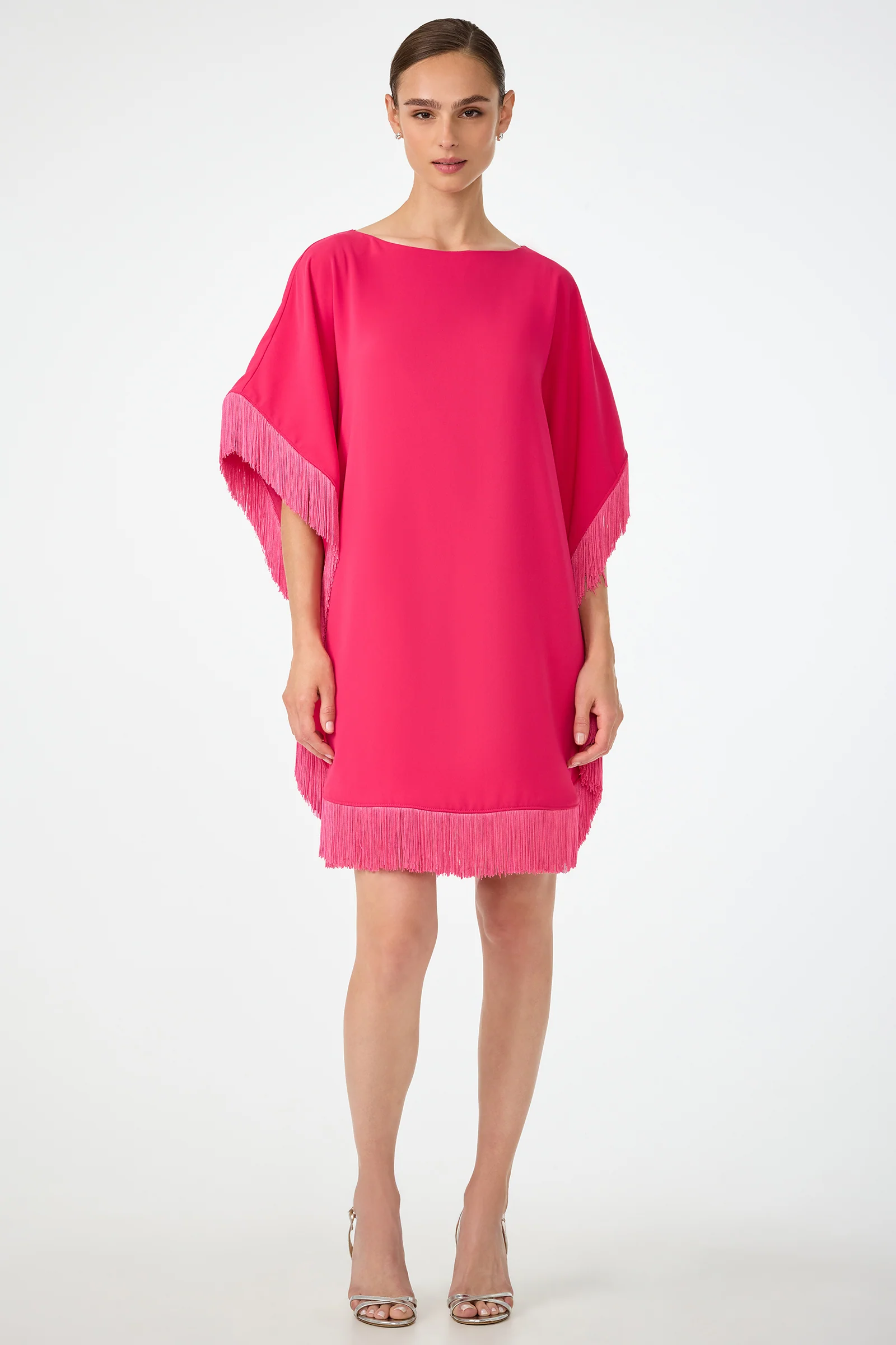 Image of Mini Neena Fringe Caftan Dress