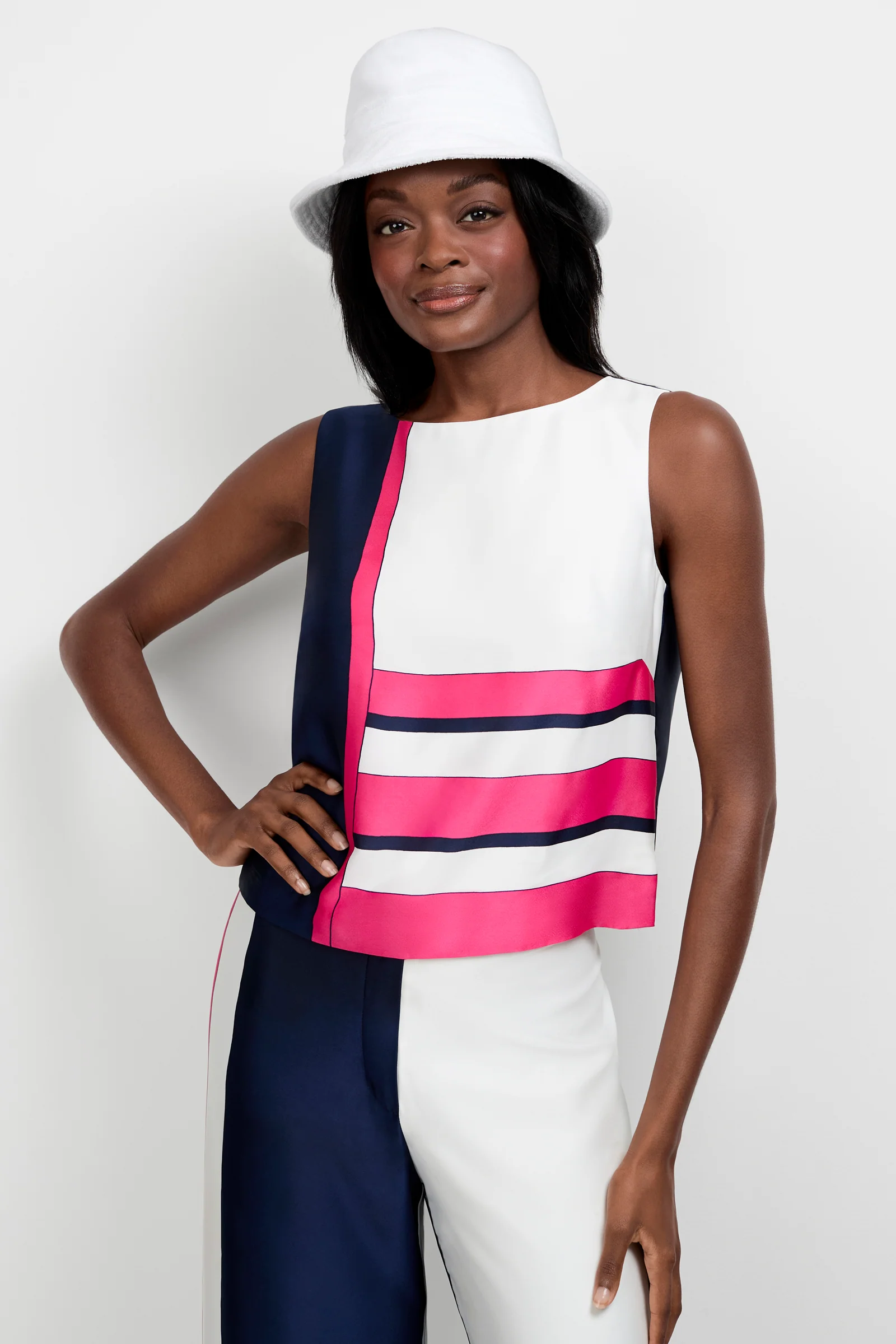 Image of Cadorna Linee Sleeveless Top