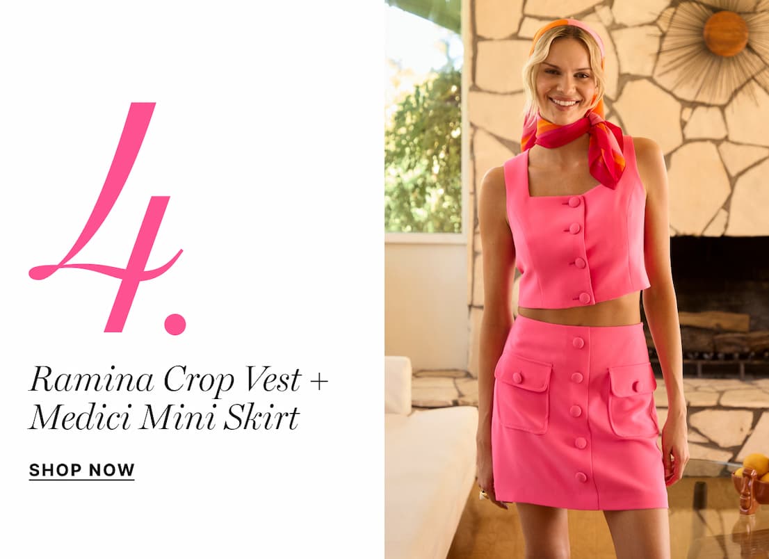 Ramina Crop Vest + Medici Mini Skirt