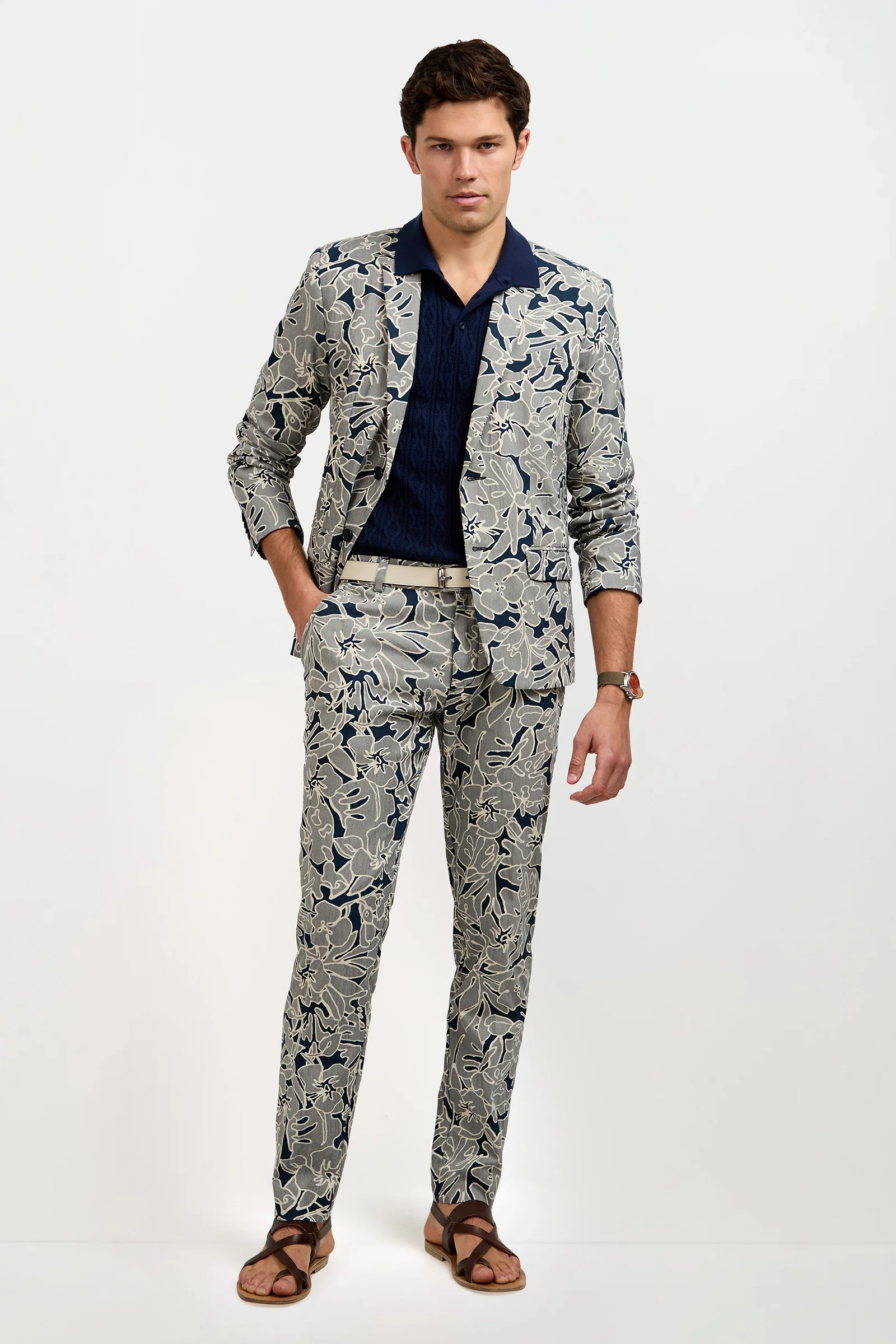Image of Thurston Blazer - Artsy Floral Jacquard