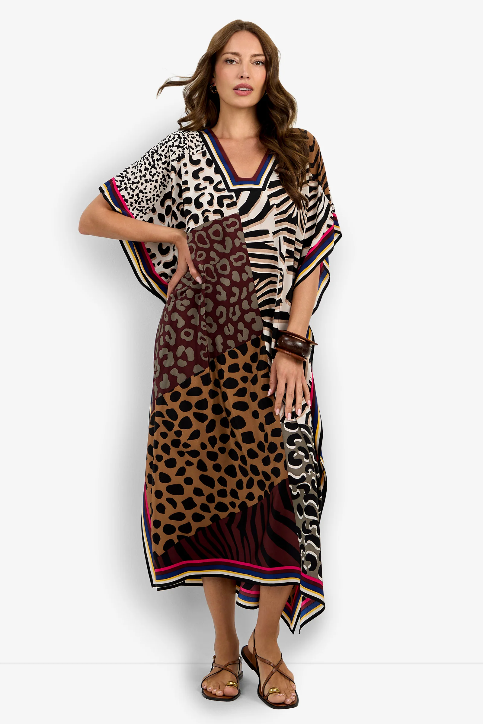 Image of Vintage Animal Caftan Dress