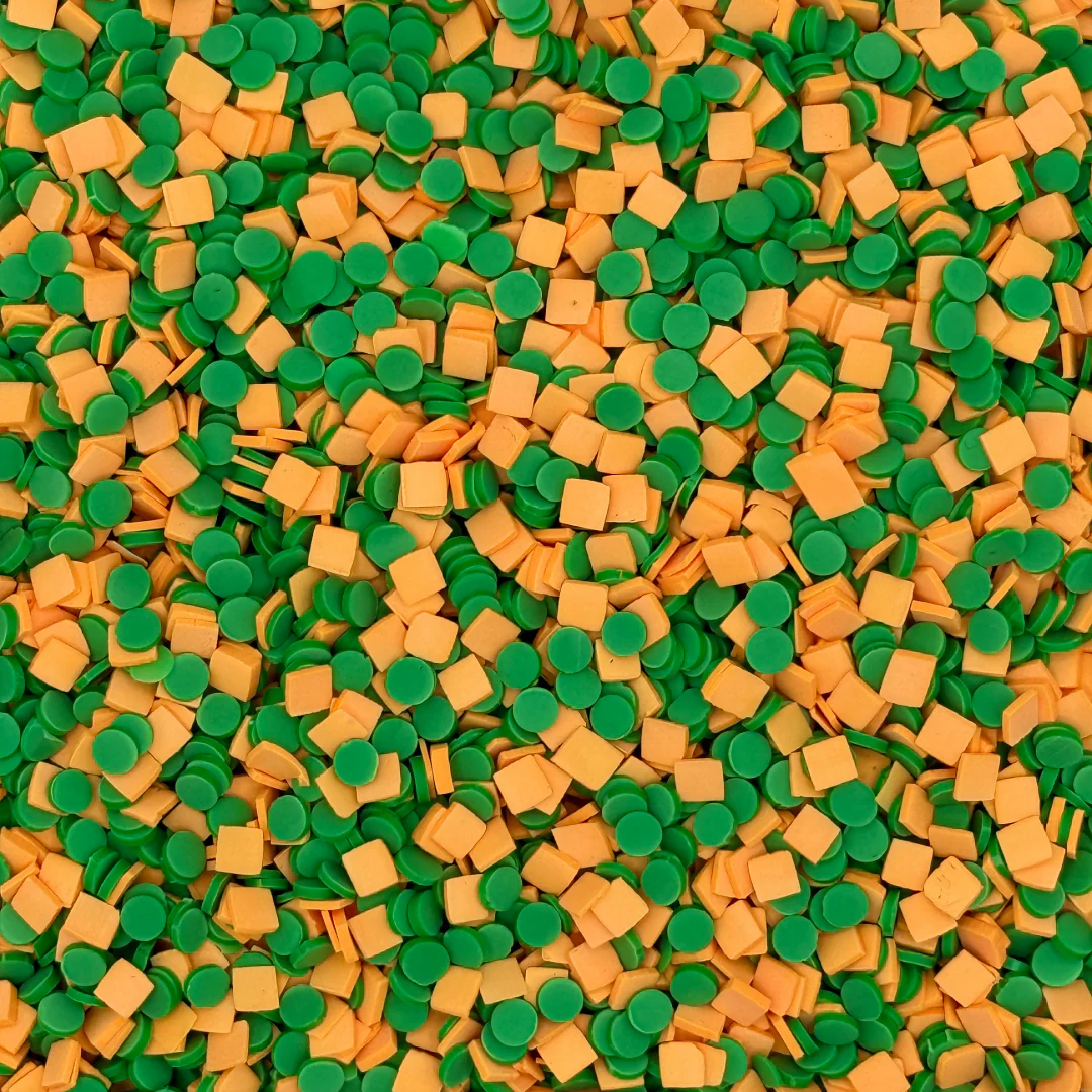 Peas & Carrots Clay Embellishment Mix