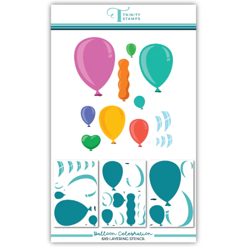 Balloon Celebration Coordinating Stencil Set
