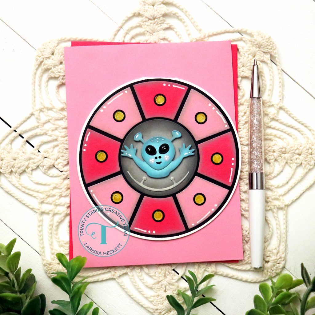UFO Shaped Card by Larissa Heskett
