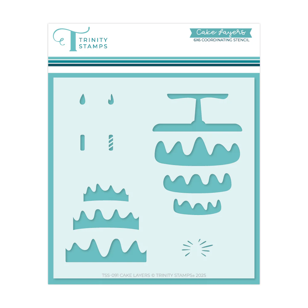 Cake Layers 6x6 Stencil