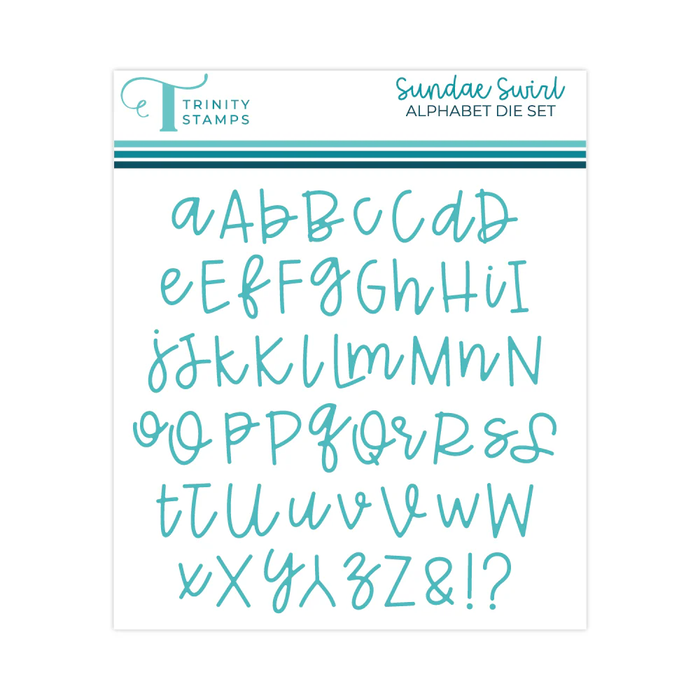 Sundae Swirl Alphabet Die Set