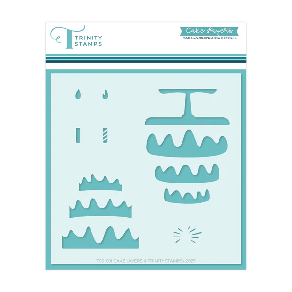 Cake Layers 6x6 Stencil