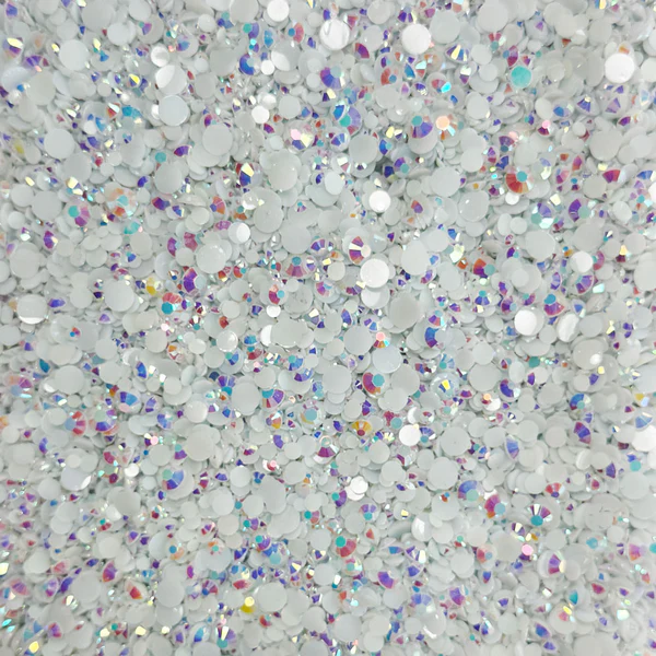 Icy White Rhinestone Embellishment Mix