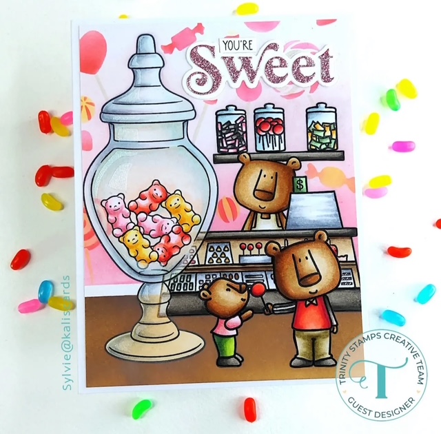 Sylvie created an extra sweet candy shop scene!