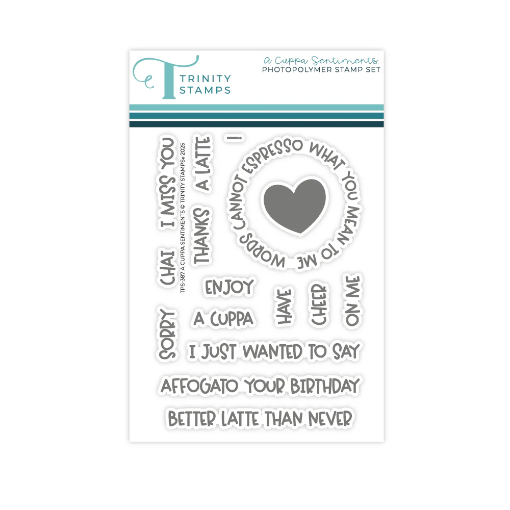 A Cuppa Sentiments 3x4 Stamp Set