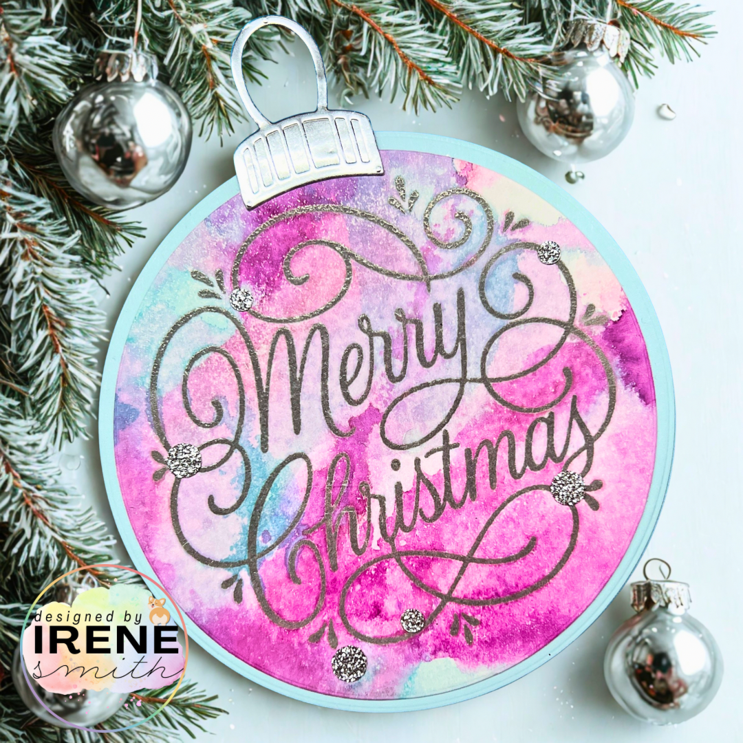 Circle-shaped card design created in 15 minutes on Card Chaos Live