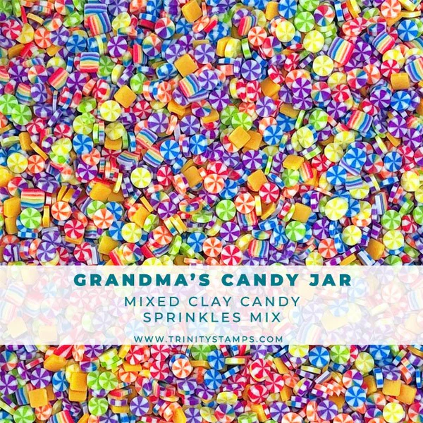 Grandma's Candy Jar Clay Embellishments