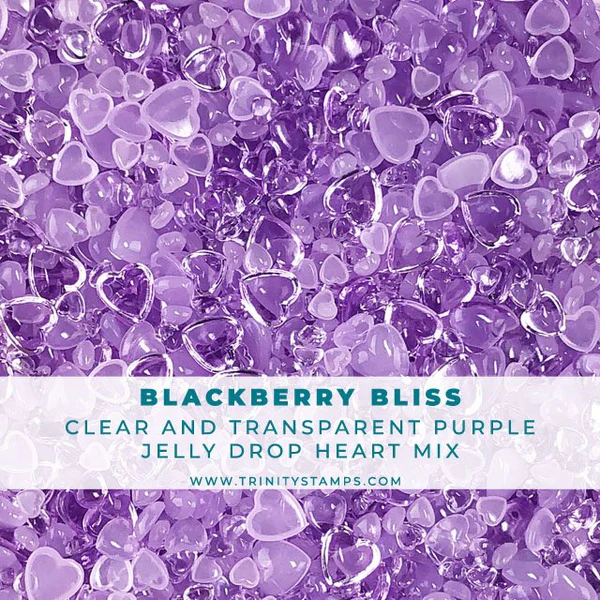 *Last Chance* Jelly Heart Baubles - Blackberry Bliss