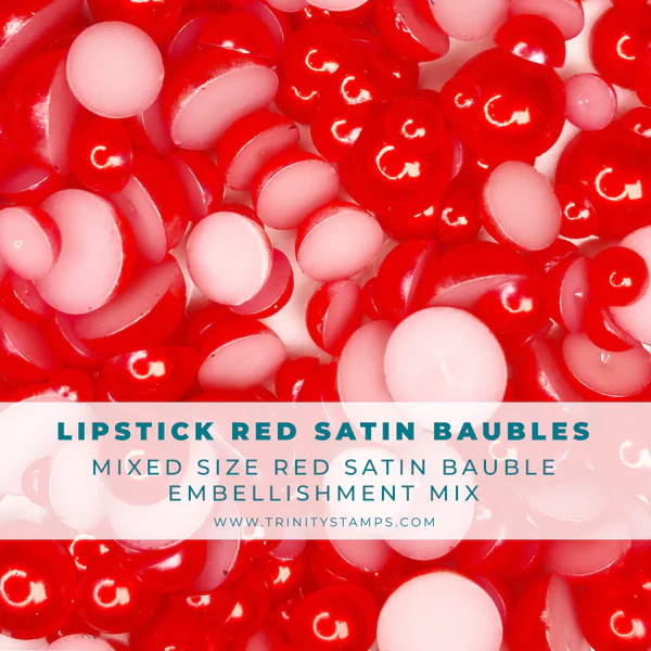 *Last Chance* Lipstick Red Satin Baubles