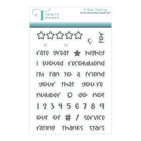5-Star Rating 4x6 Stamp Set