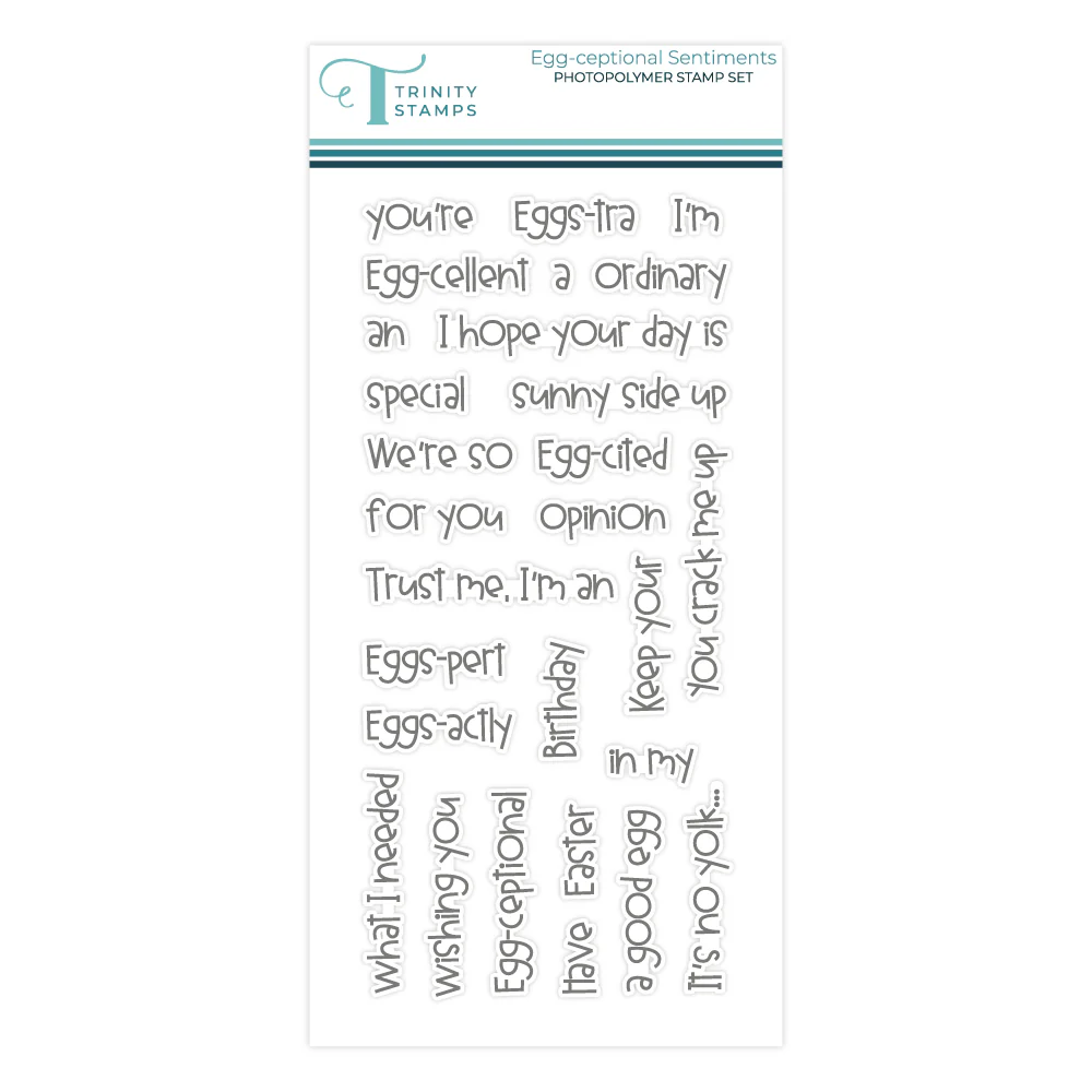 Egg-ceptional Sentiments 4x8 Stamp Set