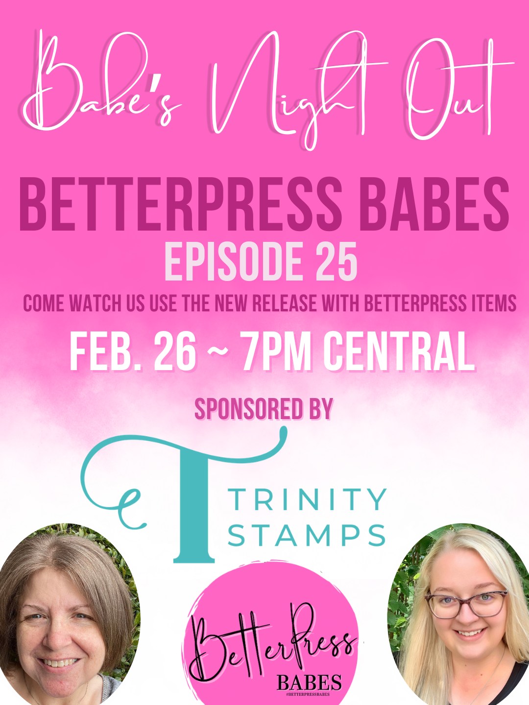 Announcement for BetterPress Babes Special Event