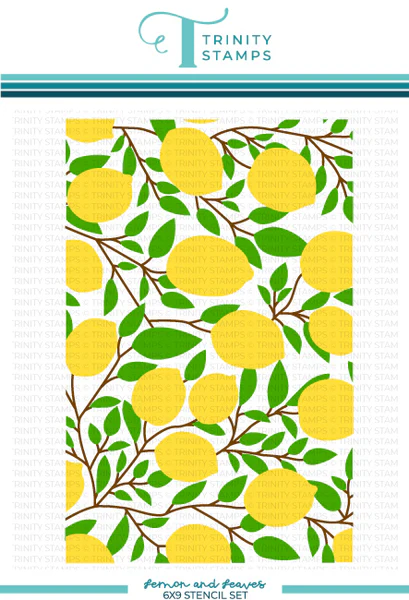 Lemon and Leaves - 4-Piece 6x9 Layering Stencil Set