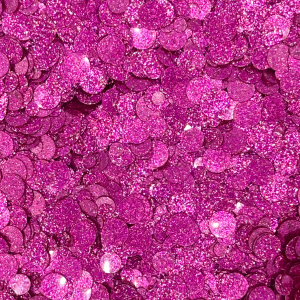 Fuchsia Sparkle Spots Confetti Embellishments