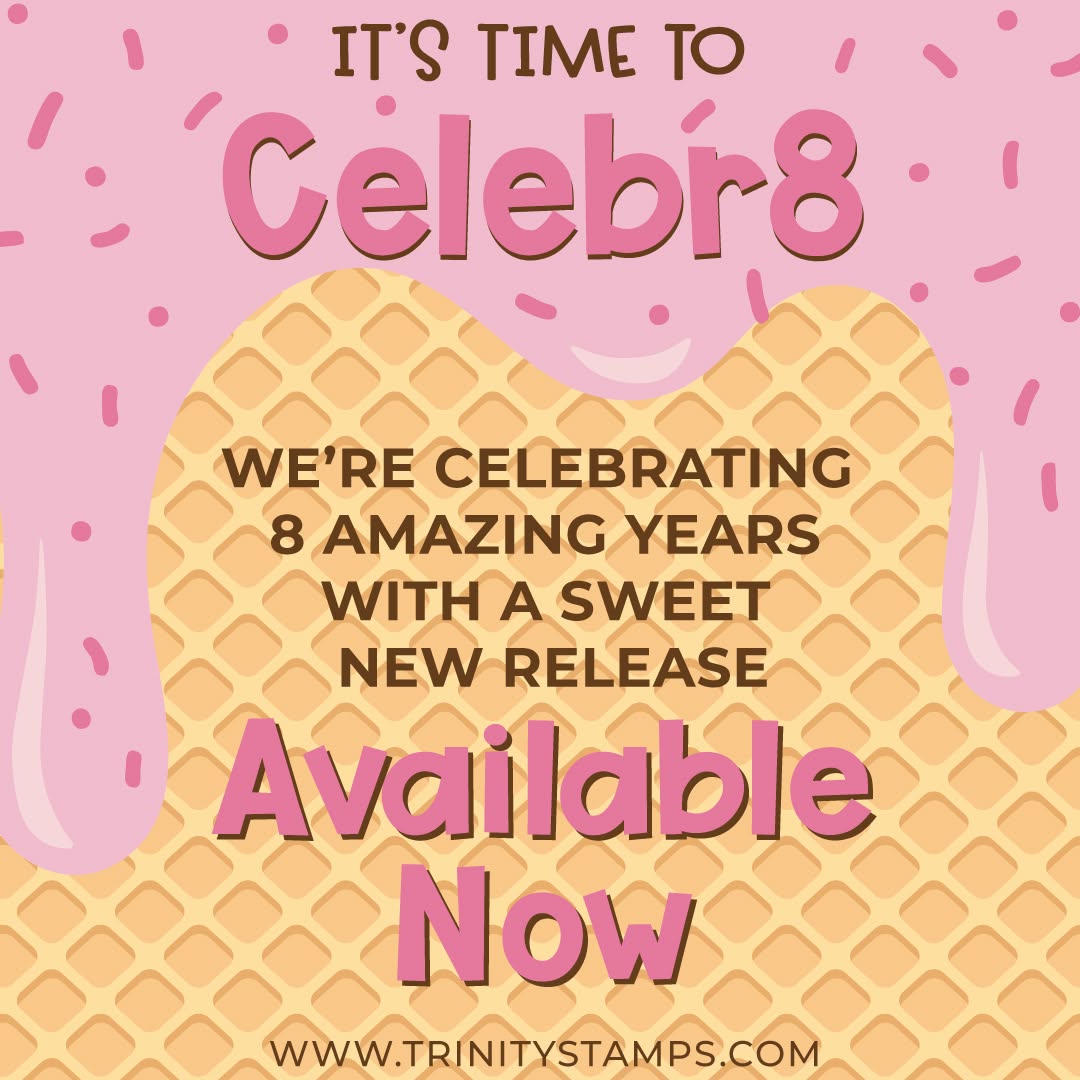 Trinity Stamps June New Release is available now. Packed with all the summer vibes and celebratory goodies!