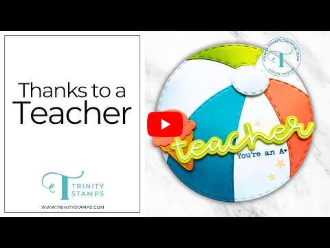 DIY Teacher Appreciation Beach Ball Card | Handmade Gift Idea