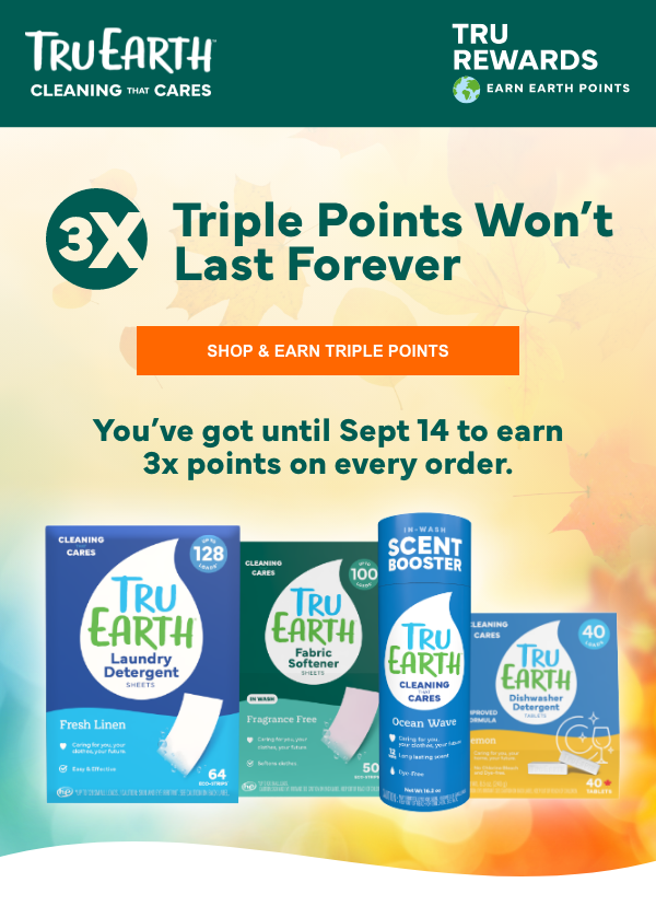 Tru Earth Triple Points Promo Image