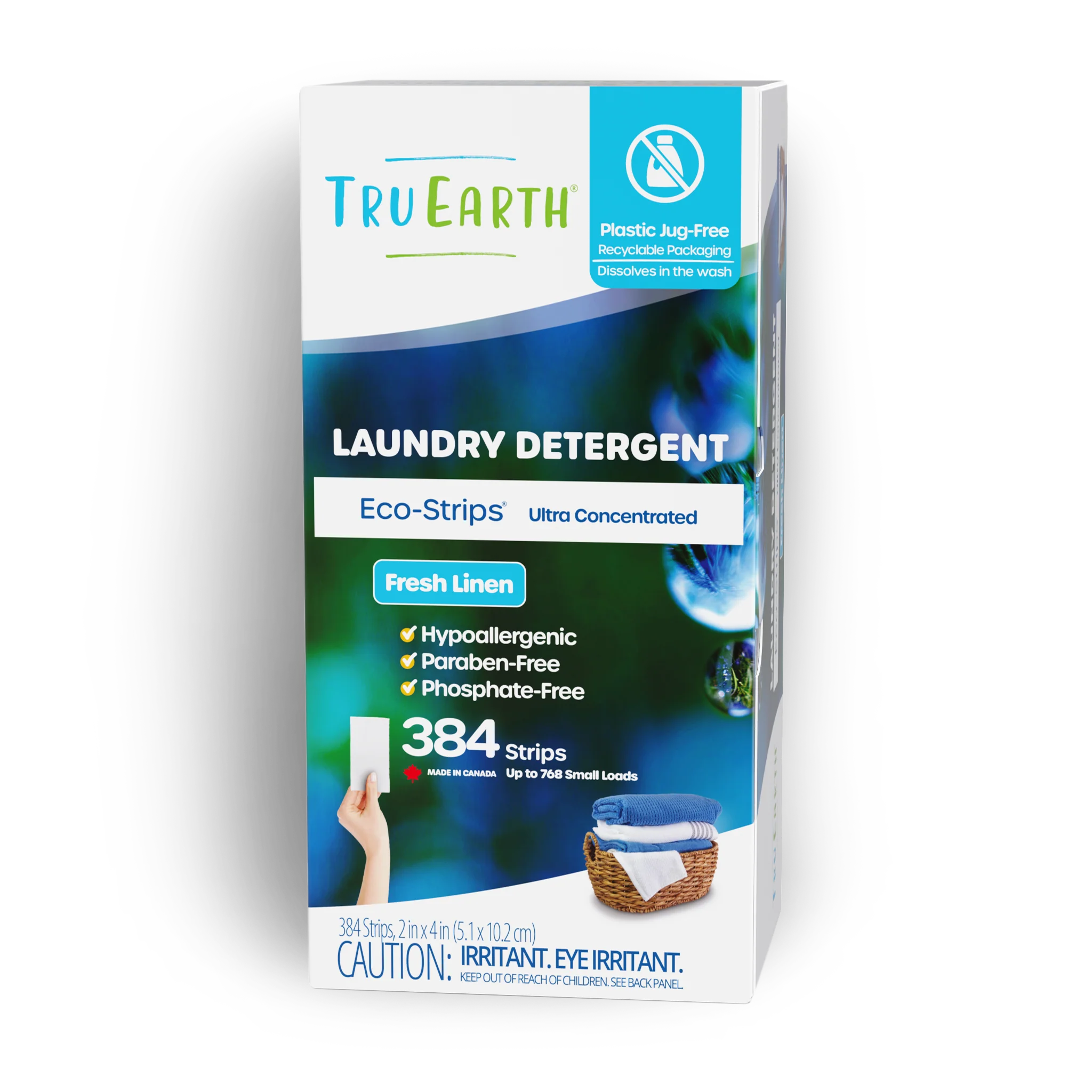 Image of Tru Earth Laundry Detergent - Fresh Linen / 384 Strips
