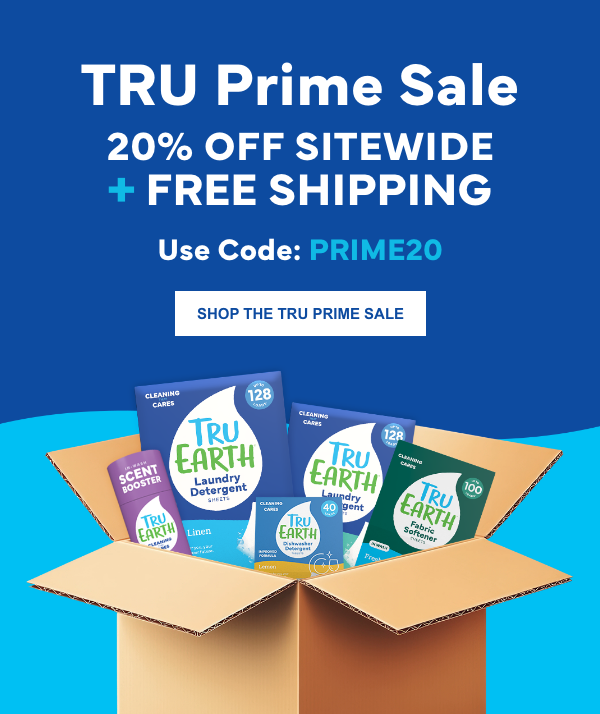 TRU Prime Sale 20% Off sitewide + Free Shipping Use Code: PRIME20 CTA → Shop the Tru Prime Sale